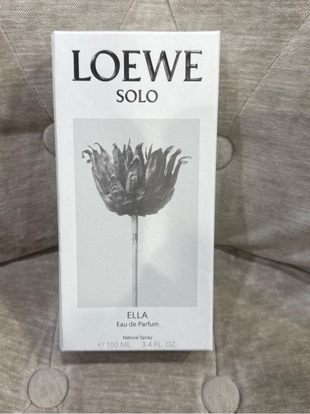 Loewe Solo Ella Eau de Parfum Natural Spray 100 ml/3.4 Fl Oz. Empty Box